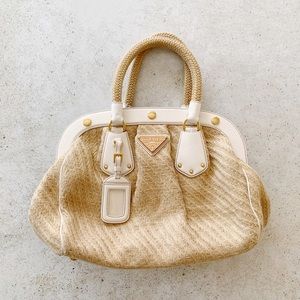 prada jute bag